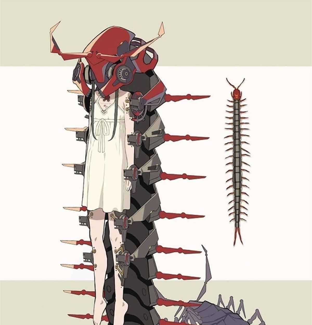 虫子|当虫子变成了二次元当中的美少女,好像戴了个面具,你会喜欢她吗