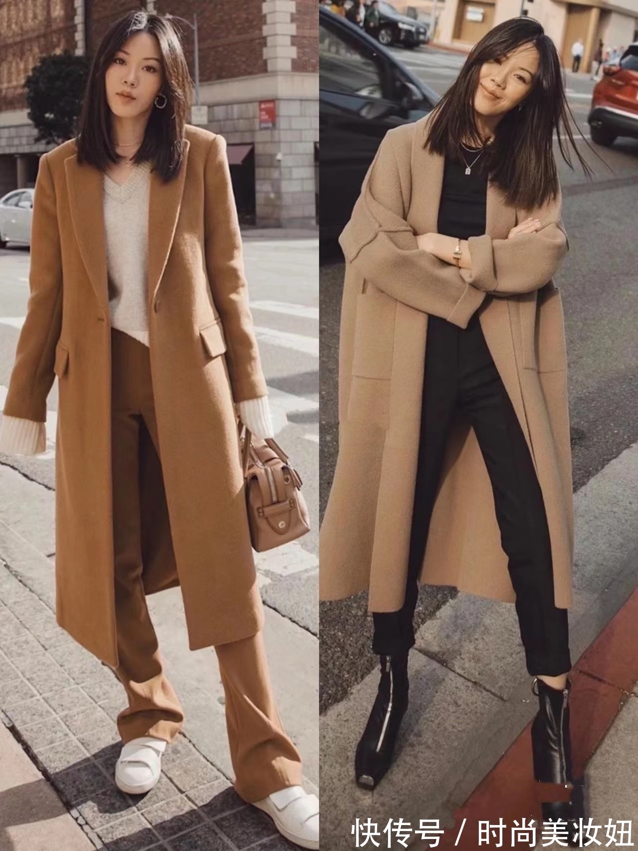 干练|今年流行穿驼色大衣,时尚博主教你高级搭配,冬天穿美翻了