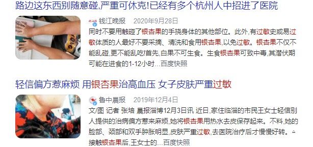 白果|不要捡！小心有毒！近期将大量出现！