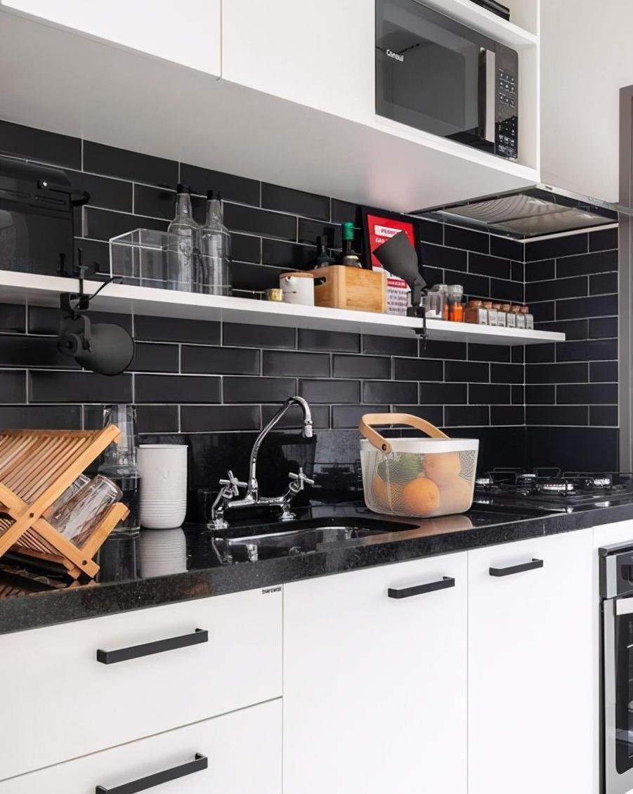 厨房|48㎡小公寓,精雕细琢,细节完美,大房子的功能区一个不少