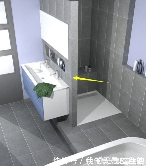 干湿|国内卫生间终于反超日本了,砌堵墙装洗漱柜还能做淋浴房隔断省钱了