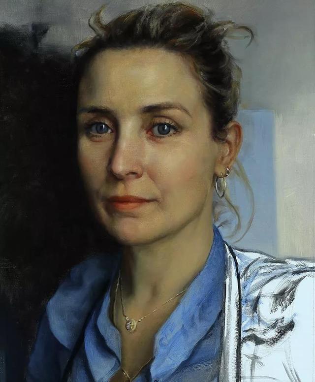 Cesar!古巴裔美国画家Cesar Santos人物肖像的作品