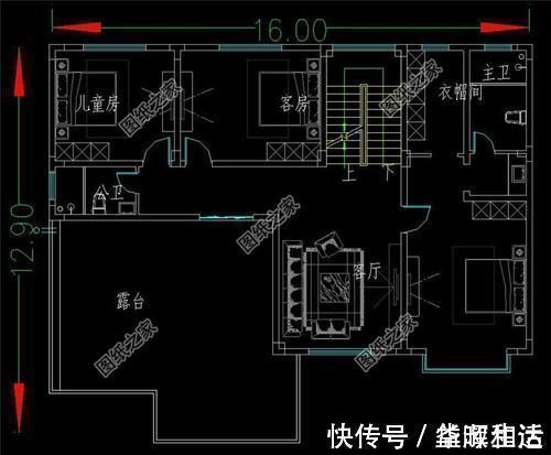 自建|进深九米的农村二层自建房屋图,拿图建房,省心省力还省钱
