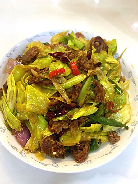 腊肉|包菜炒腊肉