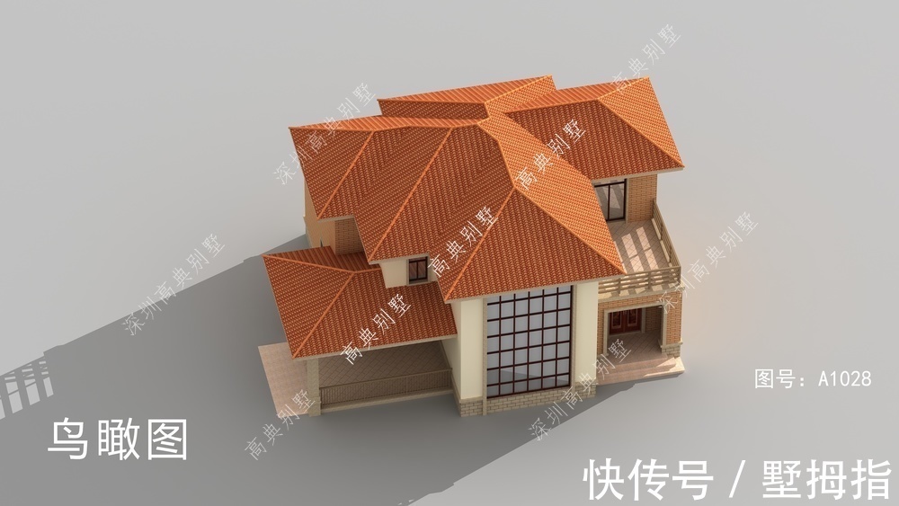 小别墅|这款欧式小别墅,靓丽的颜色搭配,给人感觉眼目一新。