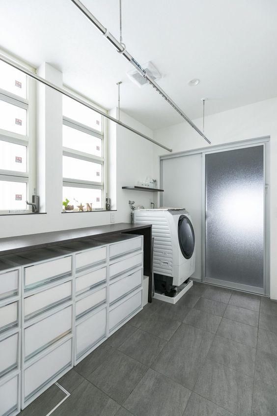 一地|日本家装中，最实用的地方当属是洗衣房，面积再小，也能一地多用