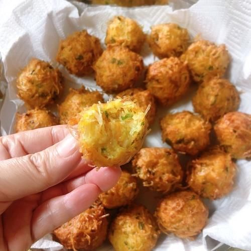 营养又美味的炸素丸子，粉丝与胡萝卜的新吃法，新奇搭配，味道绝美