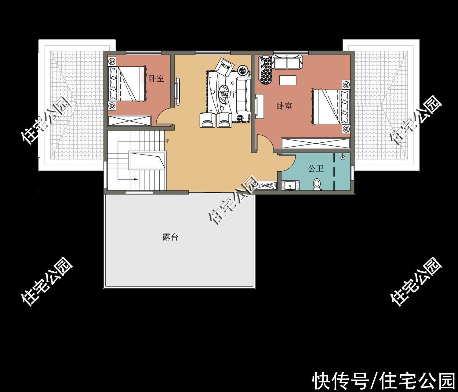 户型|15套挑空客厅户型,专为农村老百姓设计,2021年这样建房面子十足