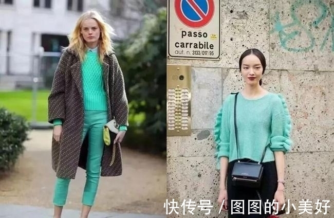 搭配 今年流行“彩色毛衣”,减龄又显白,非常适合初春穿搭