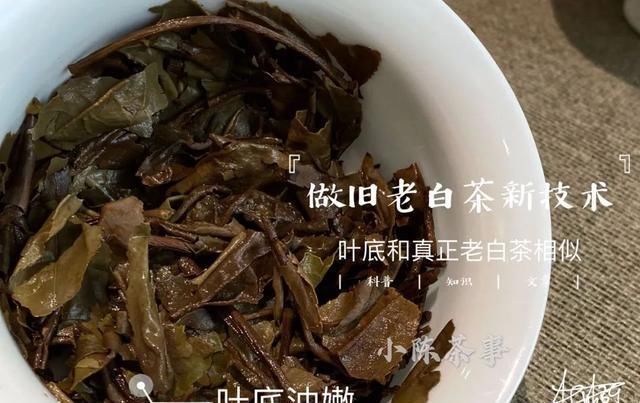 茶友|别单纯看黄叶片了,鉴别做旧老白茶用这个新招术,老茶友们都在用
