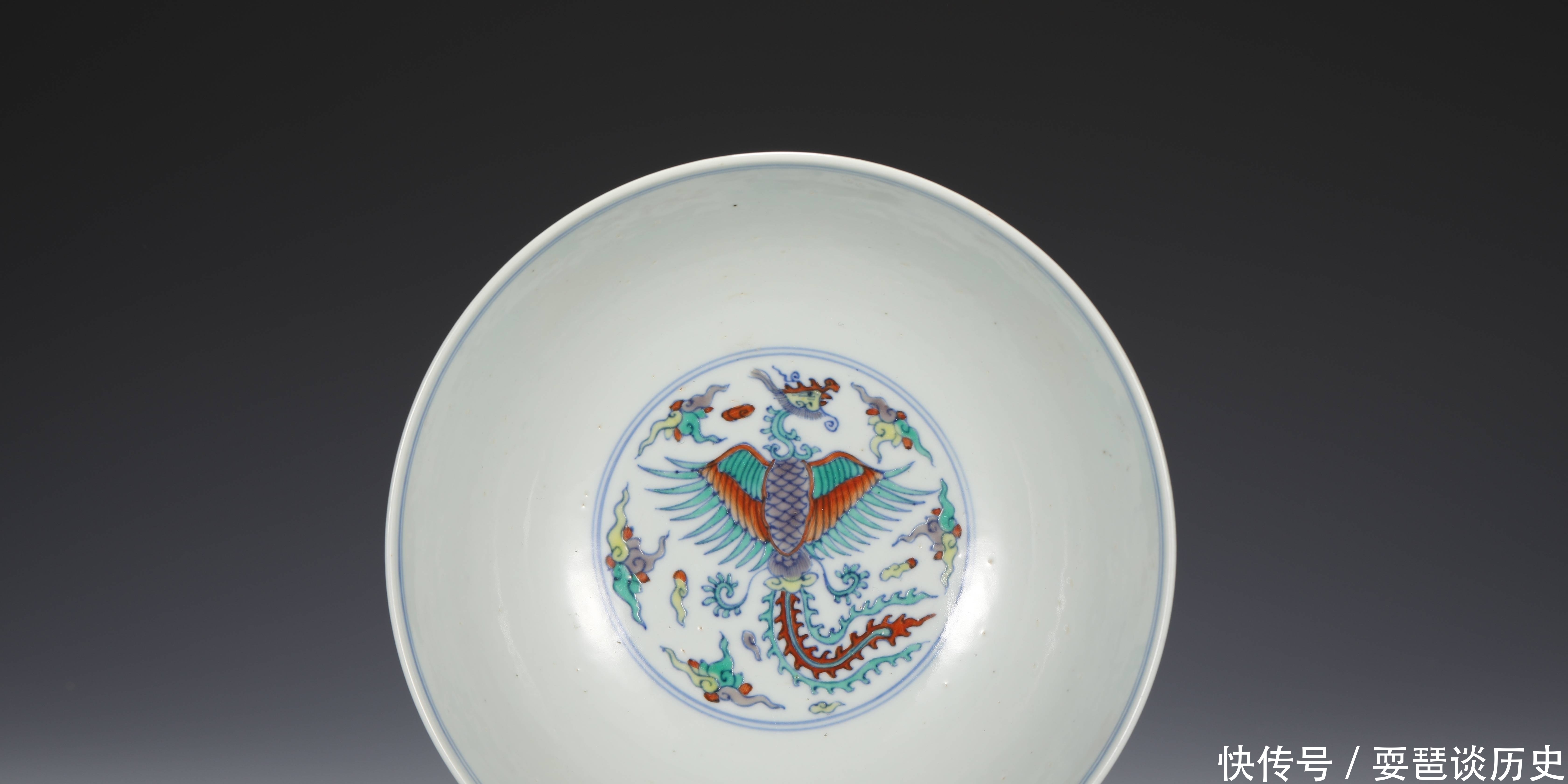 雍正|雍正 斗彩云凤纹大碗