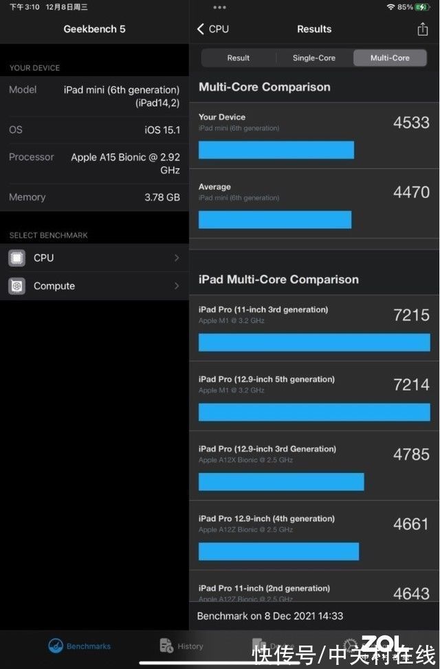 usb-c|A15处理器加持 iPad mini 6 5G版性能小钢炮轻体验