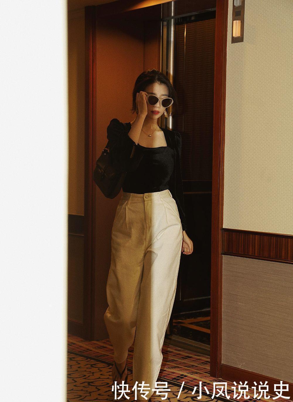 有肚子的四十岁女人别只会“塞衣角”,流行藏腹穿法,显瘦又时髦