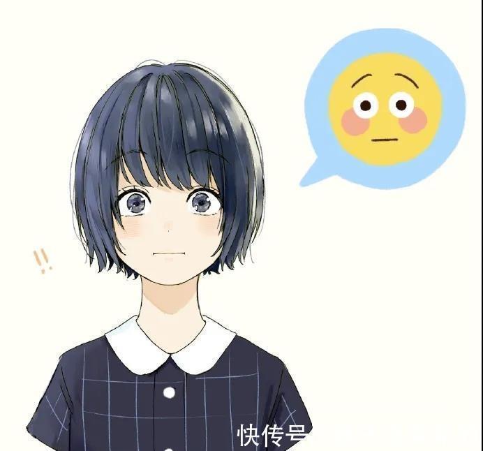 画师|画师绘制表情包拟人化,emoji变成短发小姐姐,可爱程度翻倍