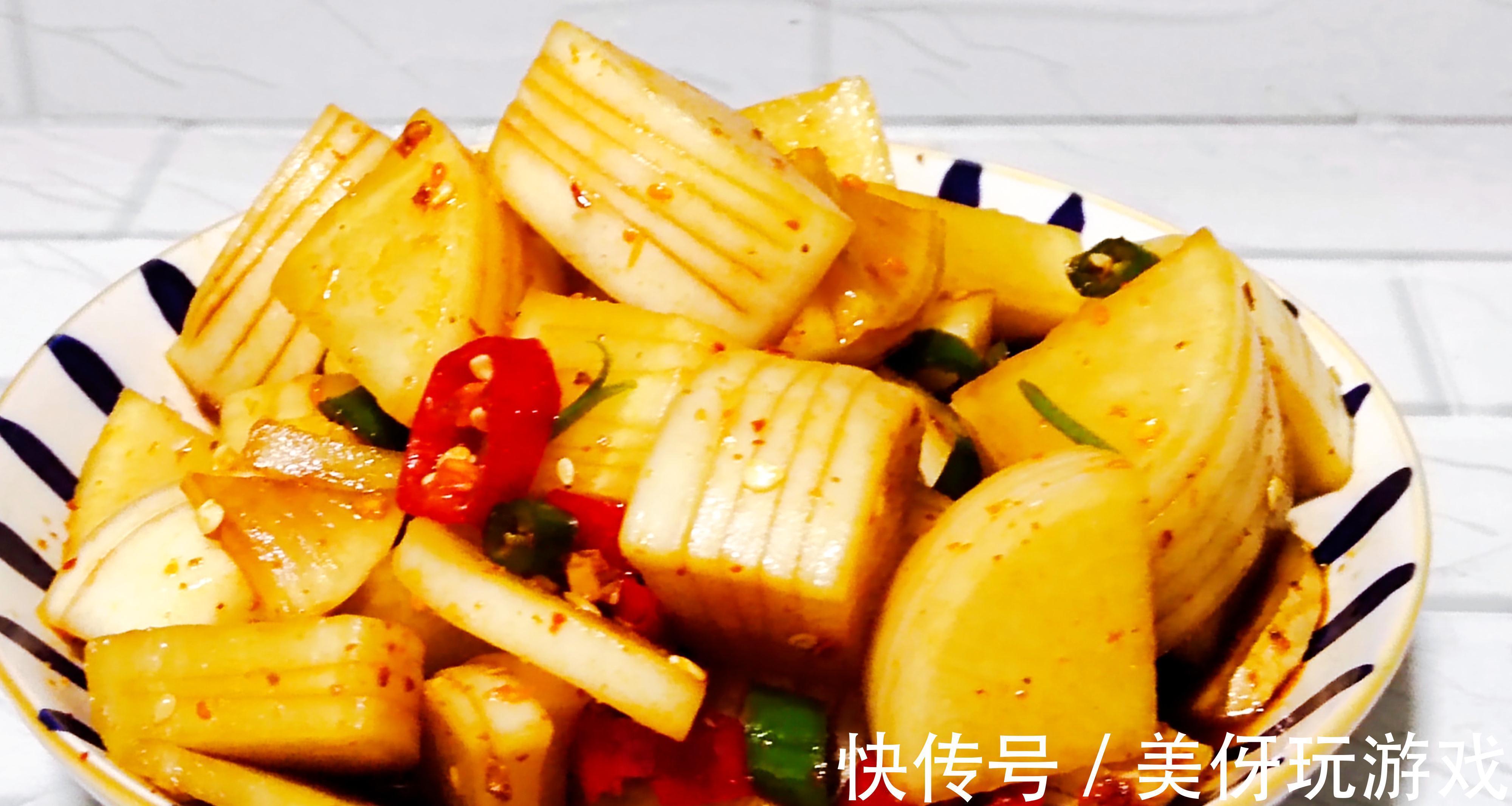 自制腌萝卜做法，不晒不用泡，当时就能吃，清脆爽口解油腻，好吃