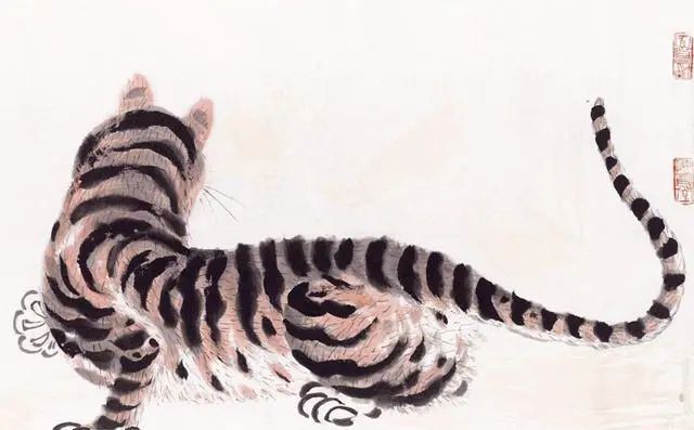 虎图#齐白石把虎画成“病猫”,为什么卖出2800万高价?