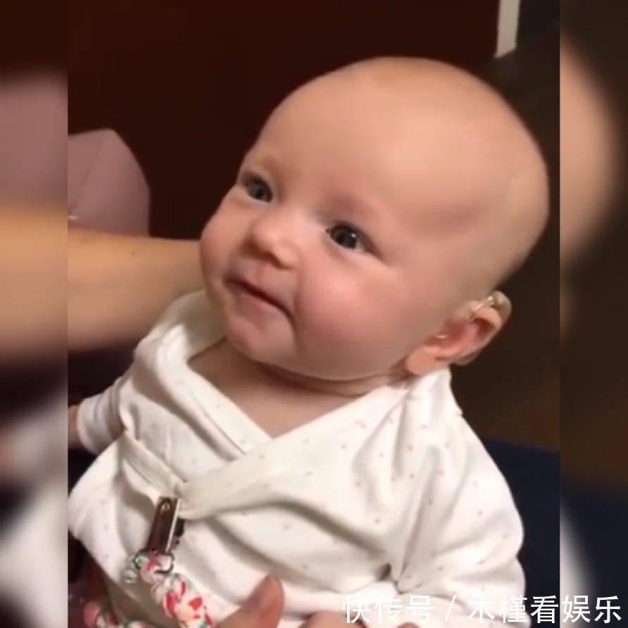 备孕期|失聪宝宝带上助听器后,第一次听到妈妈的声音,那小表情真的好暖