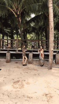 |搞笑GIF图:小姐姐的大长腿要逆天啊。