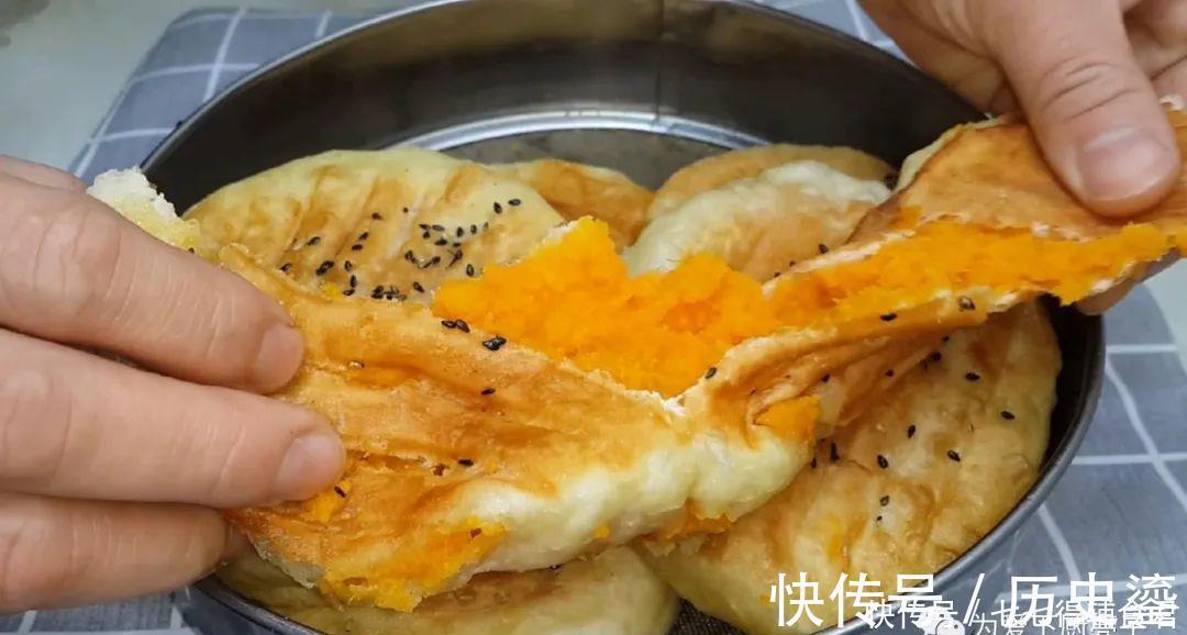 红薯馅饼|红薯别只会烤着吃了，锅里蒸一蒸，个个松软香甜，想吃都买不到