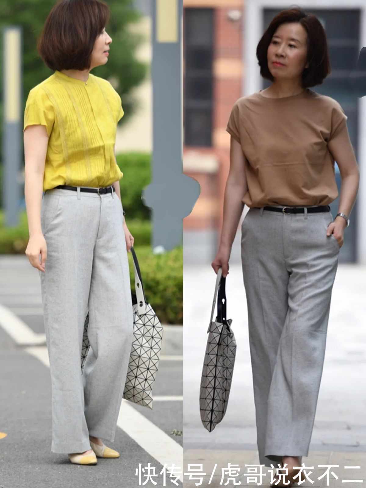翻倍|50岁女人穿衣关键在配饰，懂得用“腰带”打造高腰线，惊艳感翻倍