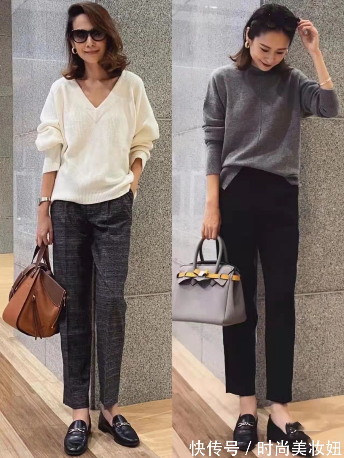 大长腿|上了年纪的女人,穿得越简单越高级,“中性色”穿搭气质翻倍