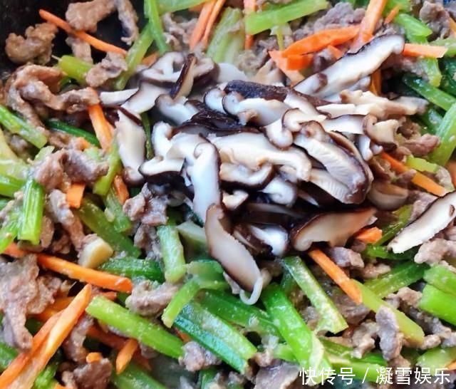 时蔬炒牛肉,营养丰富,味道鲜美,家人都喜欢