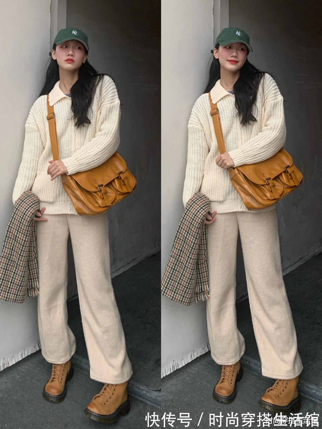 阔腿裤 过年了,牛仔裤收起来吧,现流行的是“加绒裤”,显高显瘦显腿长