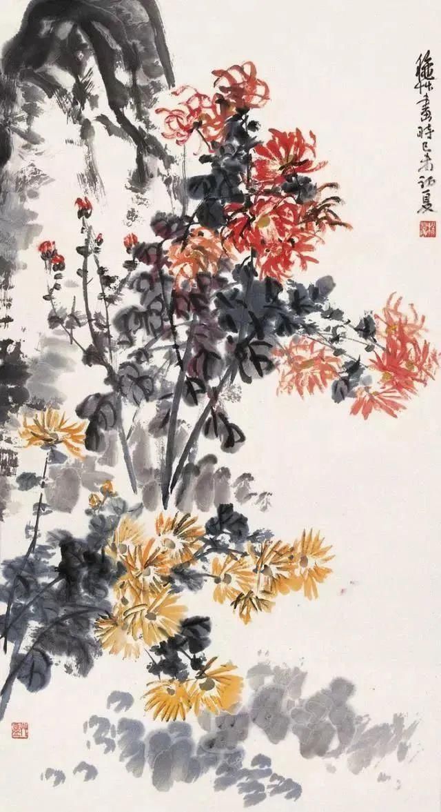  带给|大写意花卉作品，让这些花卉带给大家一些生活中的点滴美好