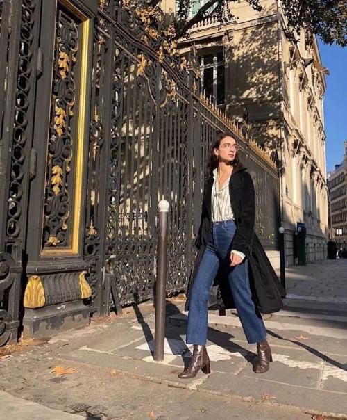 长外套+阔腿裤火了！太美太气质，小个子也能穿！