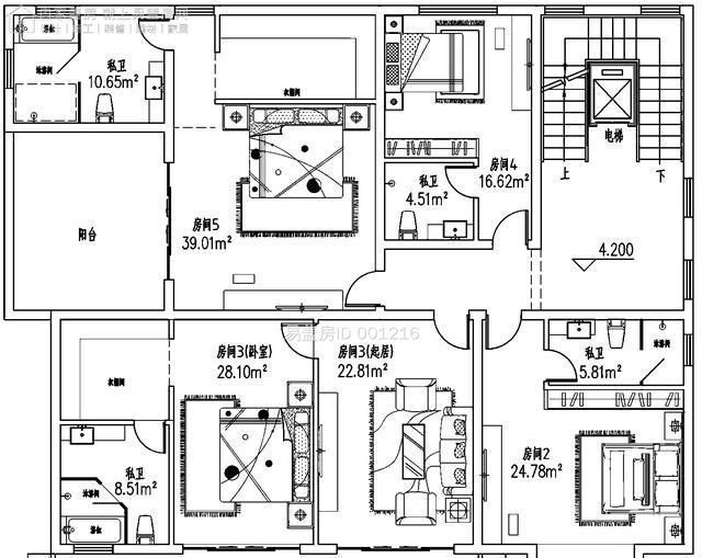 平面图|农村盖房单单主体就花费百万,4层带地下室,10卧室这得住多少人