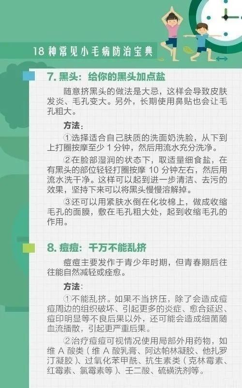 组图|人吃五谷杂粮难免会生病，一组图告诉你18种常见小毛病的解决方法