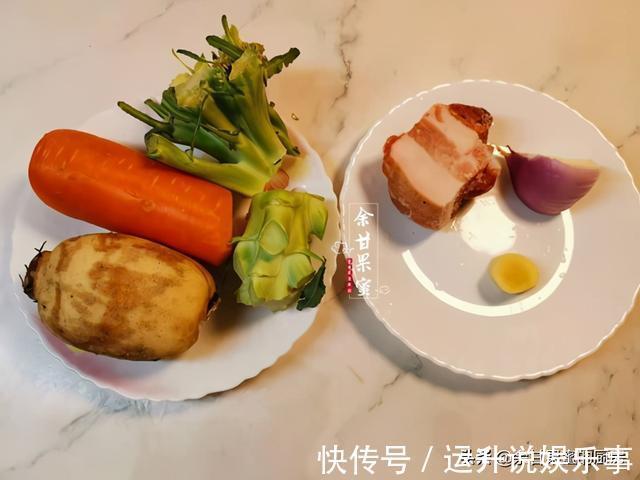快手菜|家常快手菜，蔬菜与五花肉，炒一炒出锅，咸鲜味美