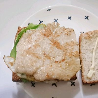 生菜|鸡排三明治
