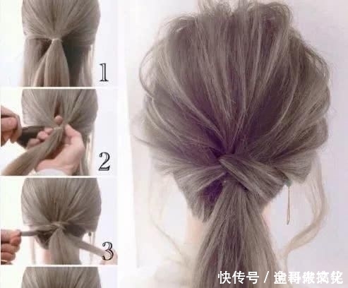 一根皮筋就能搞定的7款发型，前三款超简单，手残党也能轻松学会