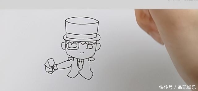 怪盗基德怎么画?简笔画法教给您,带着孩子实现一个大侠梦吧