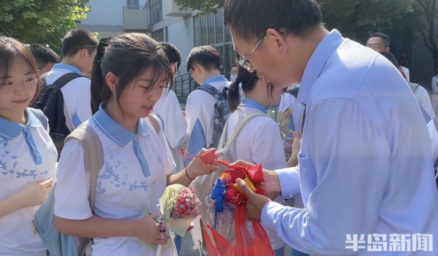 学生|各初中花式“打气”祝学生旗开得胜，青岛即将进入中考时间