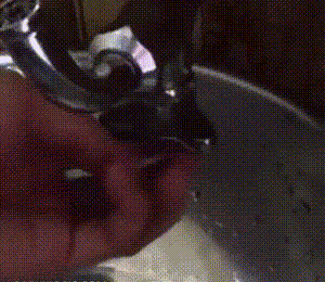 |搞笑GIF趣图:美女 人家是来打饭,你是来搞笑的吗?