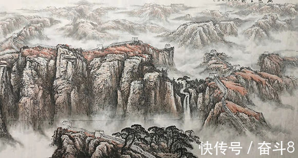 岳祥!画家范延春 笔墨意境 巍峨雄峻