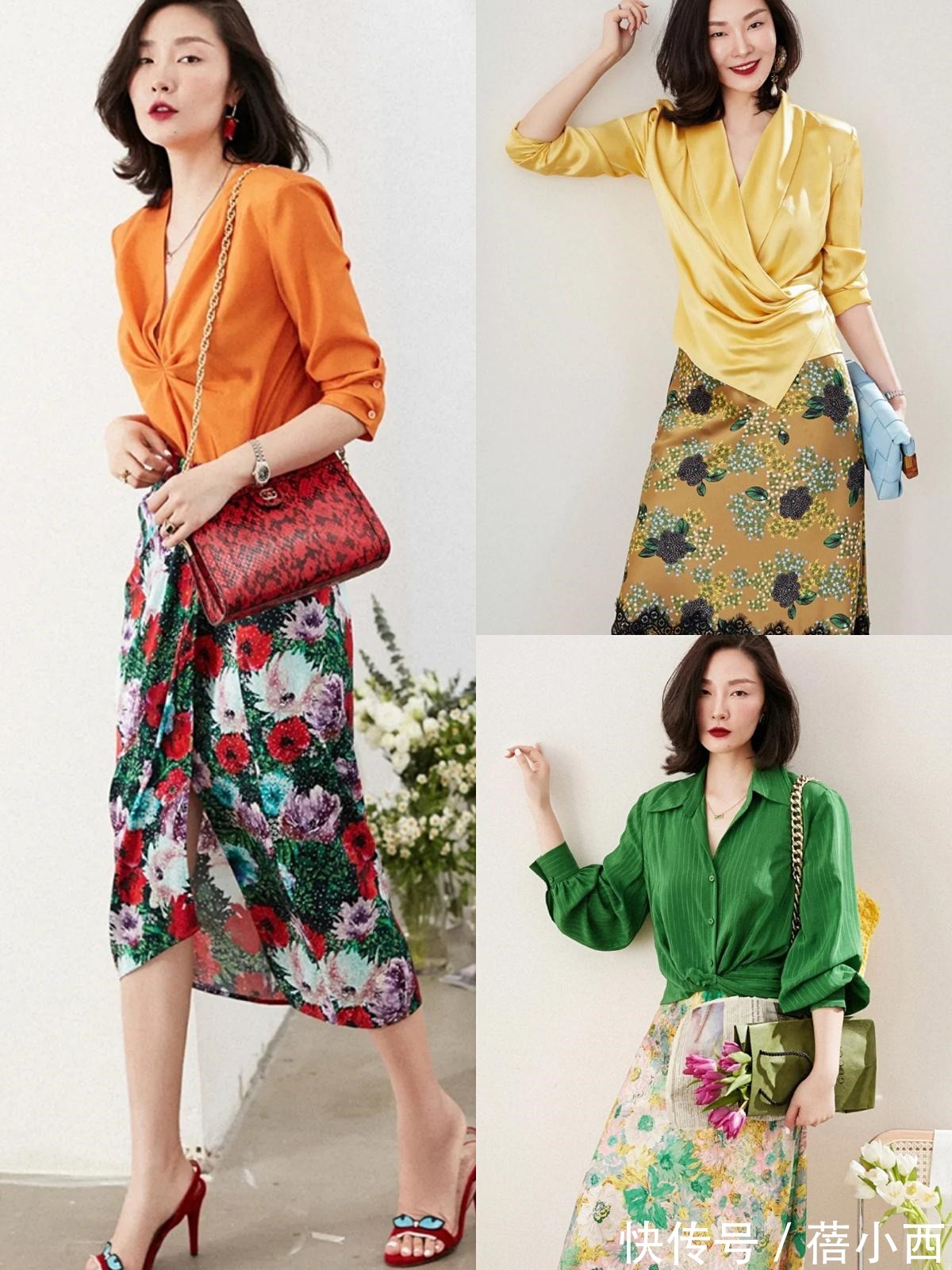 纯色|气质很一般的女生,多穿印花裙、衬衫、半身裙,变美是迟早的事