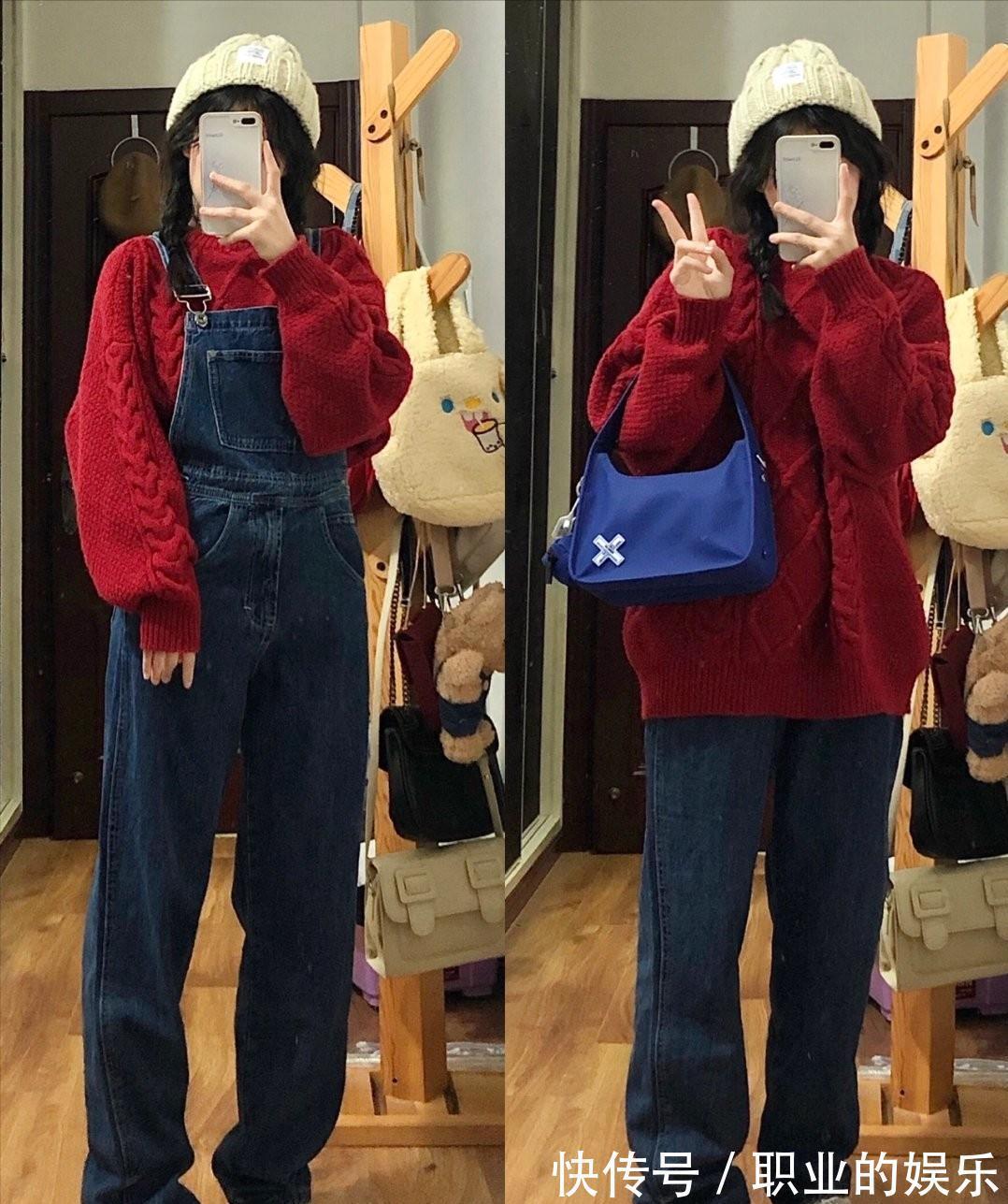 棉服 不到160cm的女生怎么穿,暖色调穿搭法值得借鉴,造型可爱还甜美