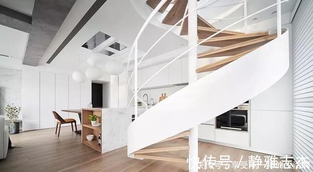 空间|原木+白色,营造出一个干净纯洁的空间,一个温馨的家!