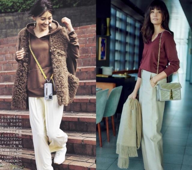 上衣 一条白色裤子，让秋冬穿搭变“轻盈”！