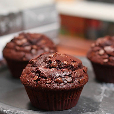 巧克力爆头玛芬蛋糕