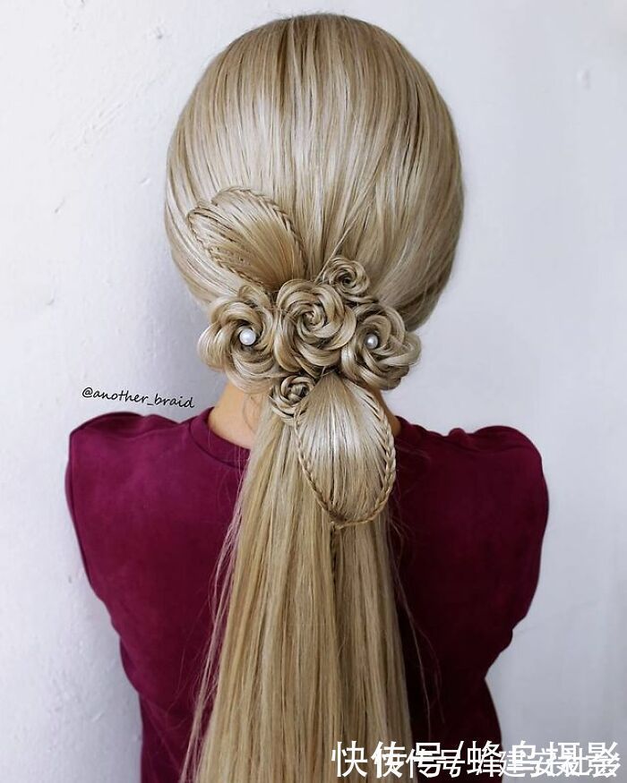 发型 65张编发照片,这哪是编头发分明是画画,图3这发型一次要半天