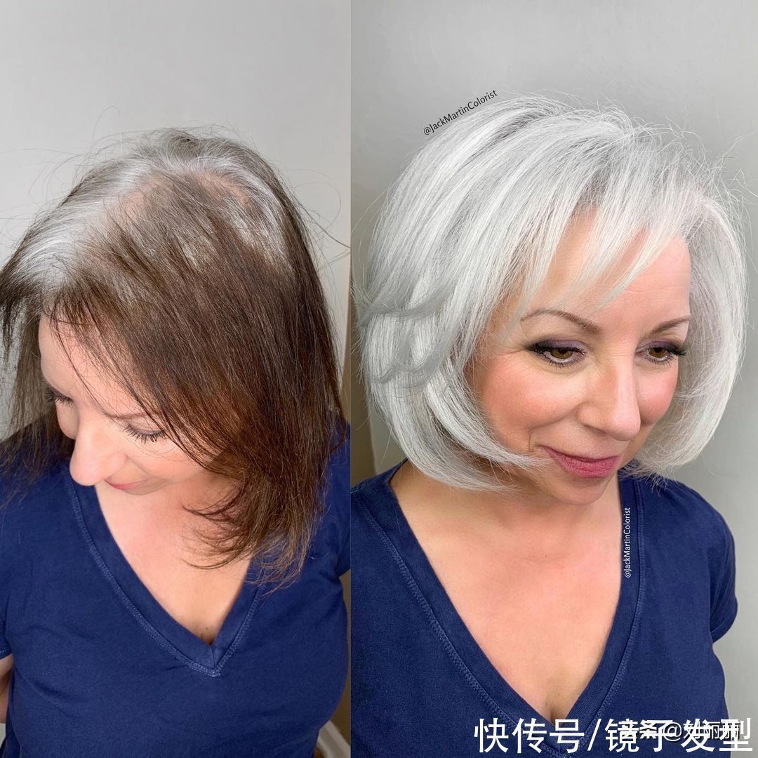 染发 头发花白的阿姨别再染发了,学学这13位阿姨,时尚好看显年轻