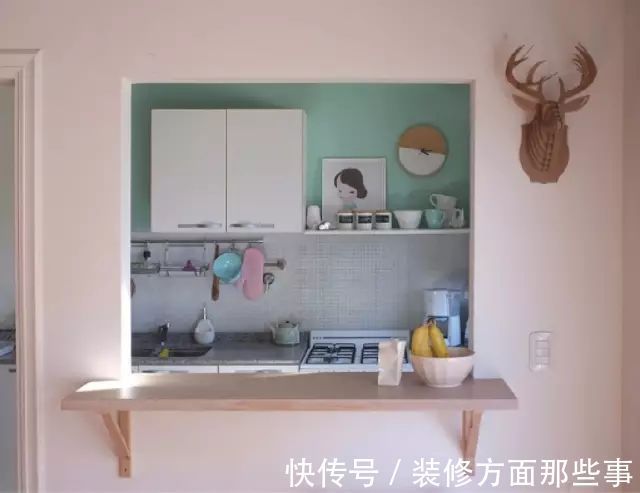 半开放式|给小户型装上这样的半开放式厨房,看起来好大气
