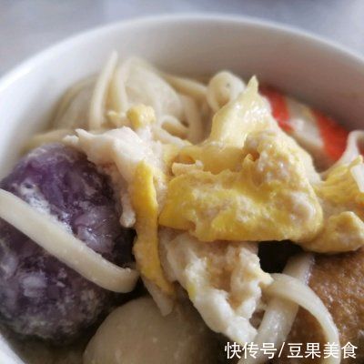 大杂烩|大杂烩～鱼丸鸡蛋牛奶面