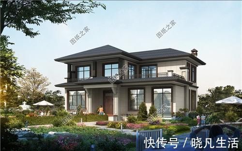 x2|5款180平左右的农村二层房屋图，第四款带洗衣房，你有没有喜欢的？