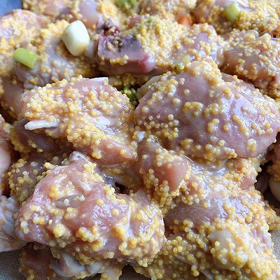 小米蒸鸡腿