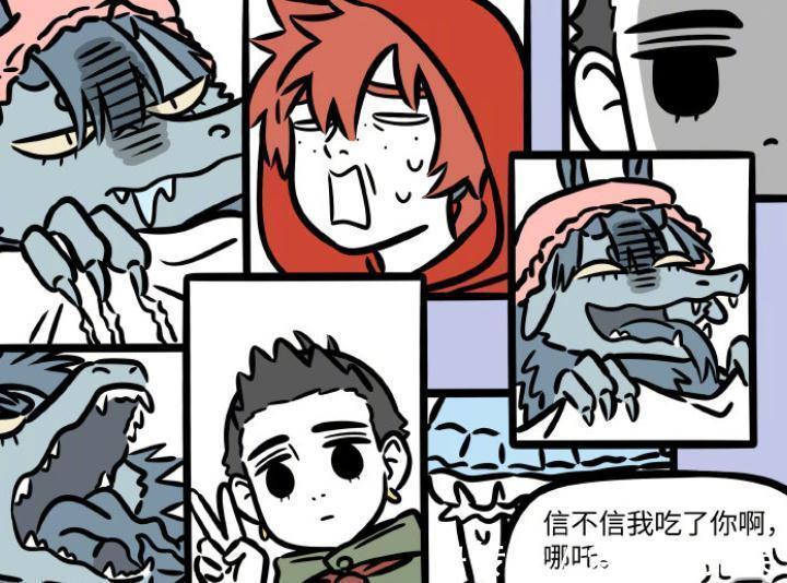 非人哉|非人哉:龙女和红孩儿表演话剧,饰演狼外婆和小红帽,哪吒全记录